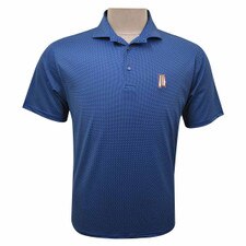 AU Navy Polo with dots